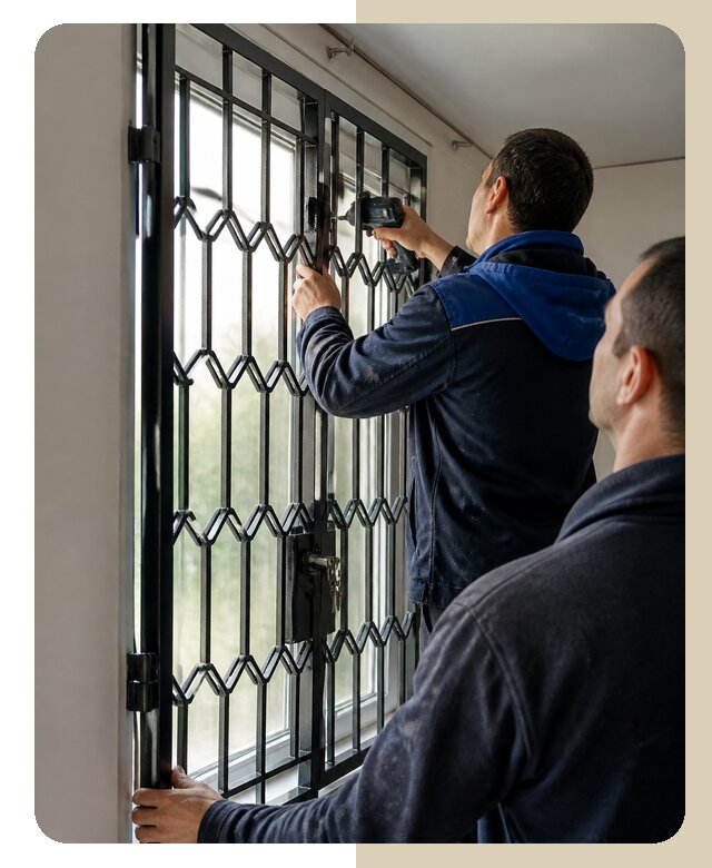 Установка распашных решеток в Междуреченске цена от 6568 р. | ДвериЛегко-Мжд